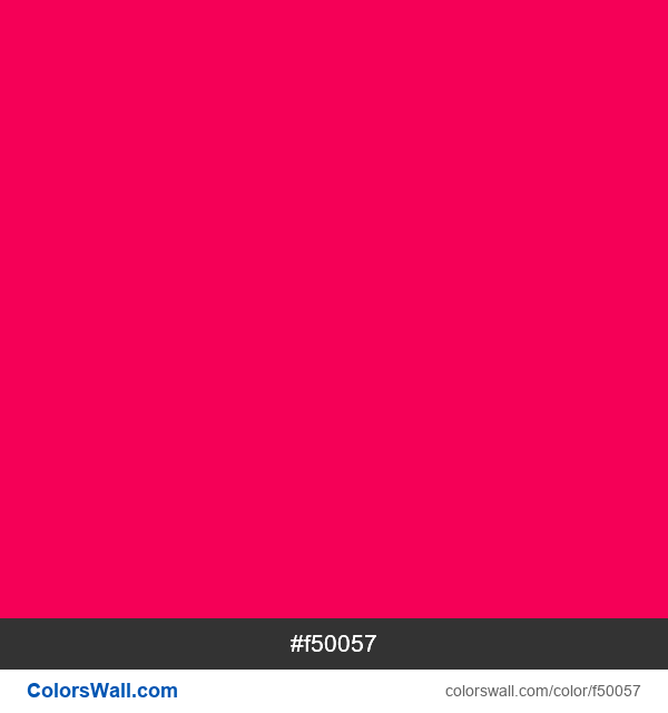Folly, pink accent-3, Sizzling Watermelon #f50057 color image