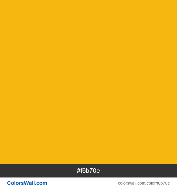 Spanish Yellow #f6b70e color image