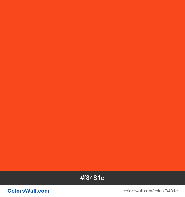 Neon orange tints colors palette - ColorsWall