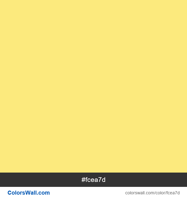 Yellow (Crayola) #fcea7d color image