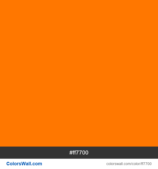 PNG-Bild der Farbe #ff7700 Lucky Orange, Orange, Orangw, Rainbow Orange #ff7700 Farbbild