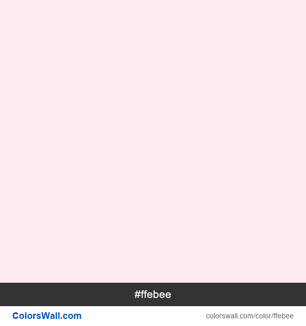 Just Pink Enough, red-lighten-5 #ffebee color image