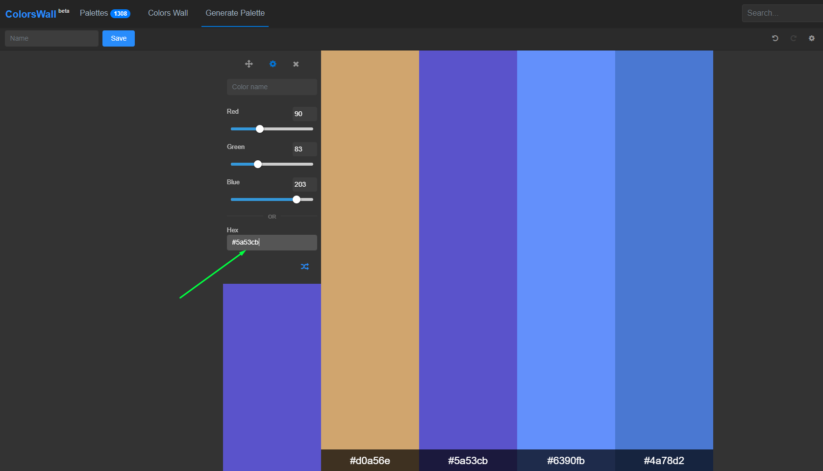 Primary color for tints/shades