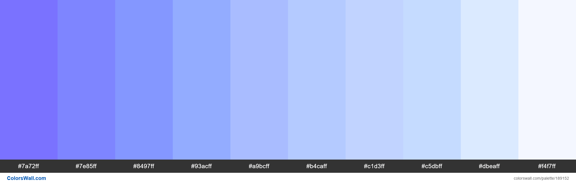 Shades Of Blue Color Scheme Periwinkle Marian Blue Powder