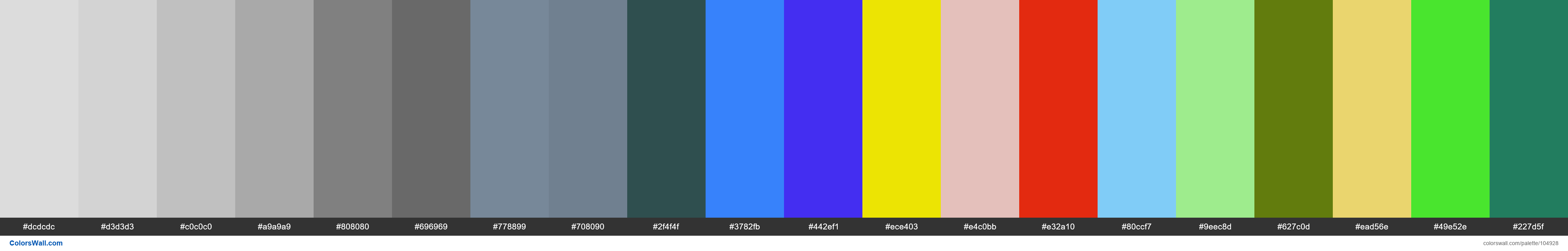 4ert colors palette #dcdcdc, #d3d3d3, #c0c0c0 - ColorsWall