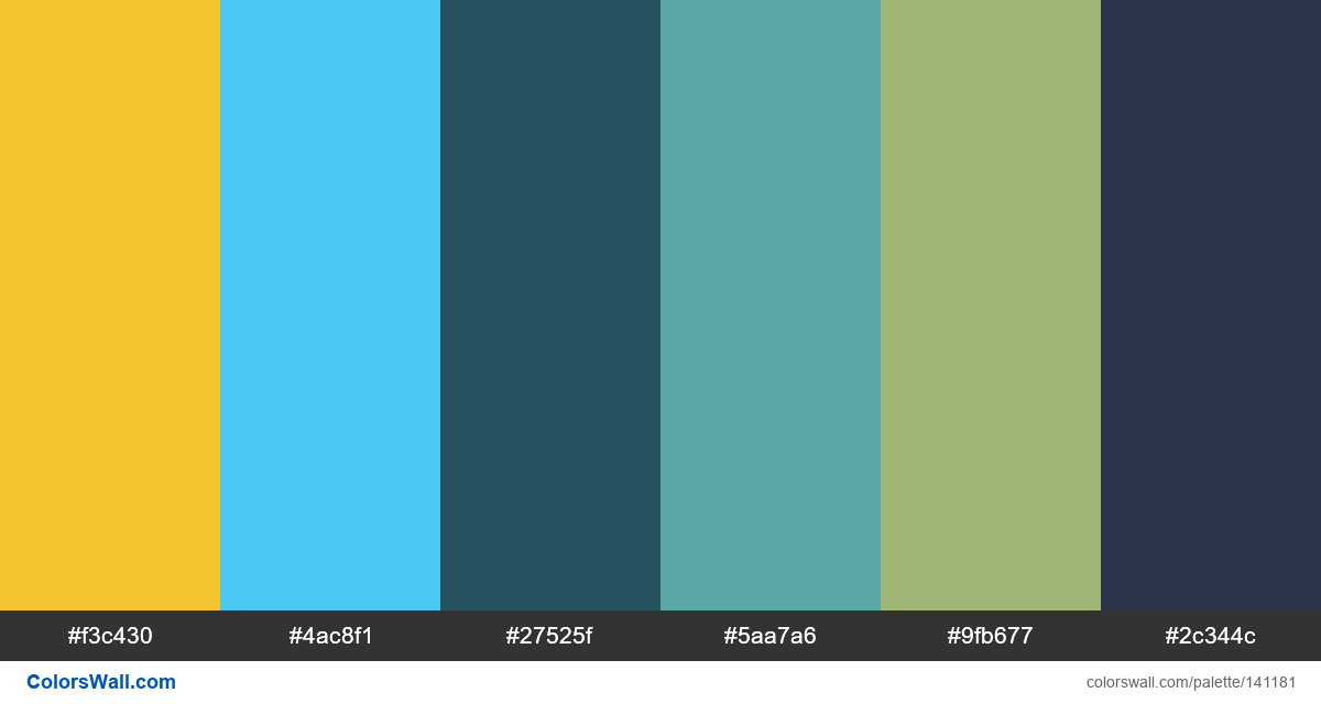 Abstract Blue color palette - ColorsWall