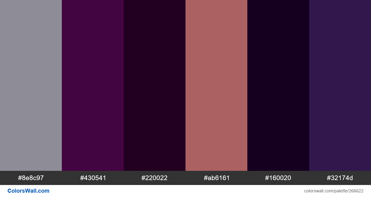 Dark Magenta shades colors palette - ColorsWall