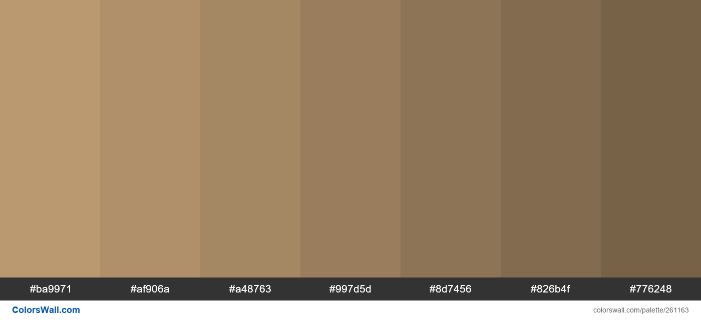 Amber Leaf shades colors palette - ColorsWall