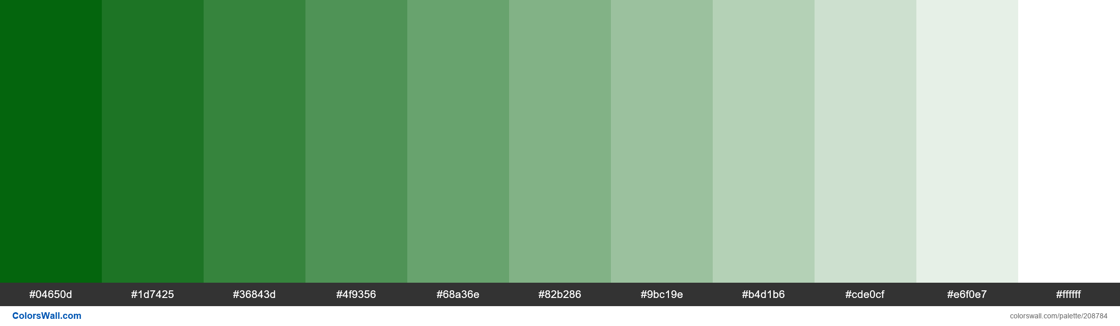 Apple II Green colors palette ColorsWall