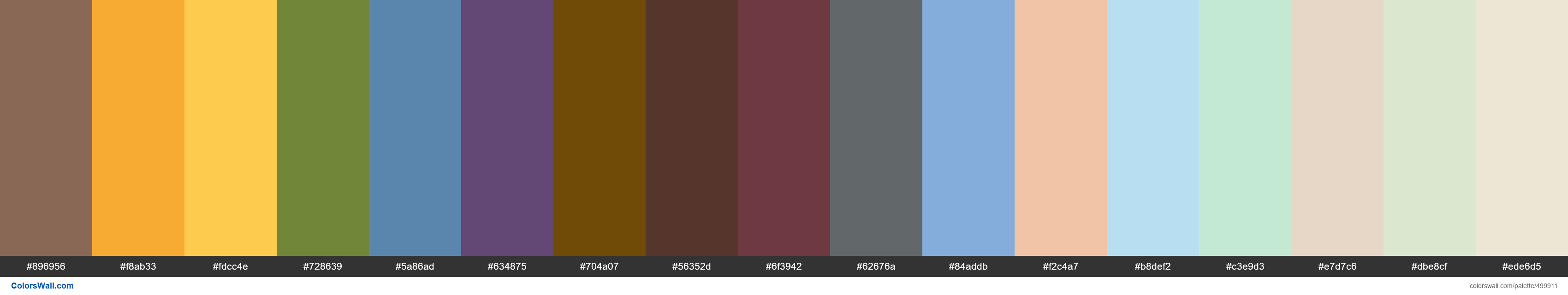 Art and Craft, Late Afternoon, Decisive Yellow, Khaki Green, Sand Shark, Presley Purple, Antique Bronze, Chocolate Fondant, Ripeni - #499911