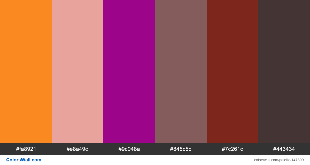 Art vector cartoons illustrator colors palette | ColorsWall