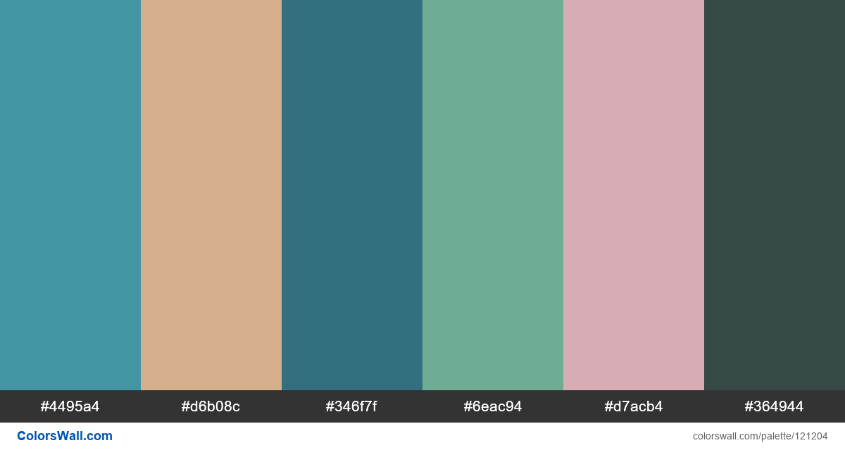 Pacific Northwest Color Palette