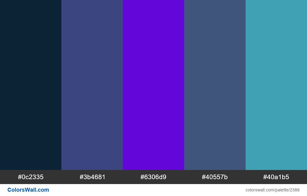 colorswall palette #1399 - ColorsWall