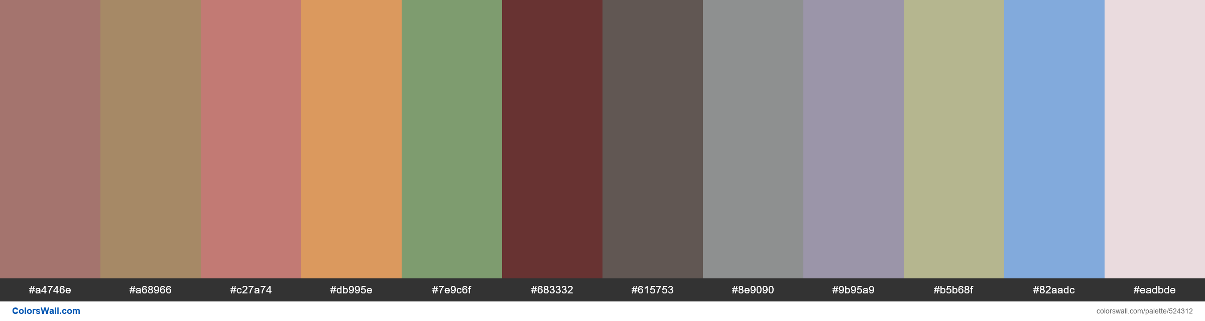 Autumn Russet, Coffee With Cream, Antique Pink, Di Sierra, Wild Thyme, Dried Plum, Pure Zeal, Silver Snippet, Purple Surf, Green T - #524312