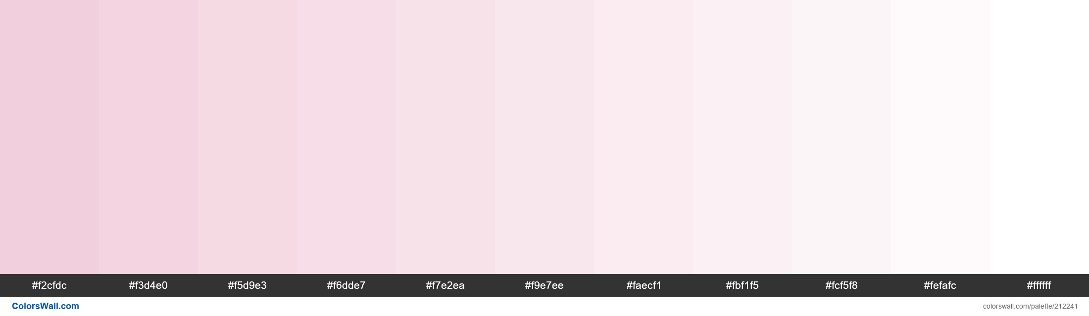 Ballerina Colors Palette F2cfdc F3d4e0 F5d9e3 Colorswall 