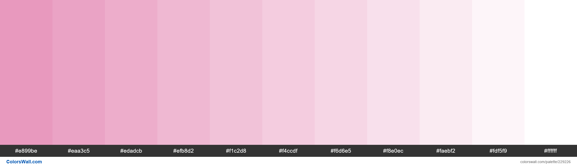 Ballerina Colors Palette E899be Eaa3c5 Edadcb Colorswall 