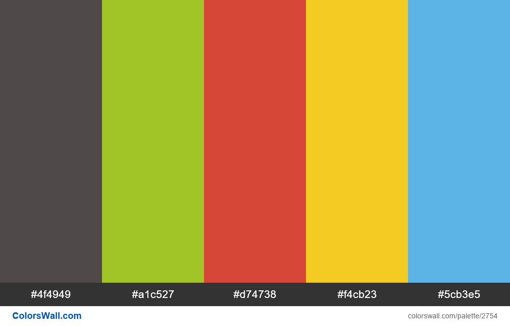 Bars Design System colors palette - ColorsWall