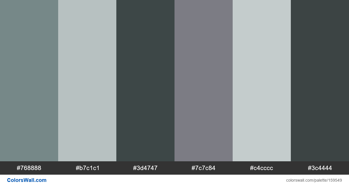 Black typography blue ux colors palette | ColorsWall