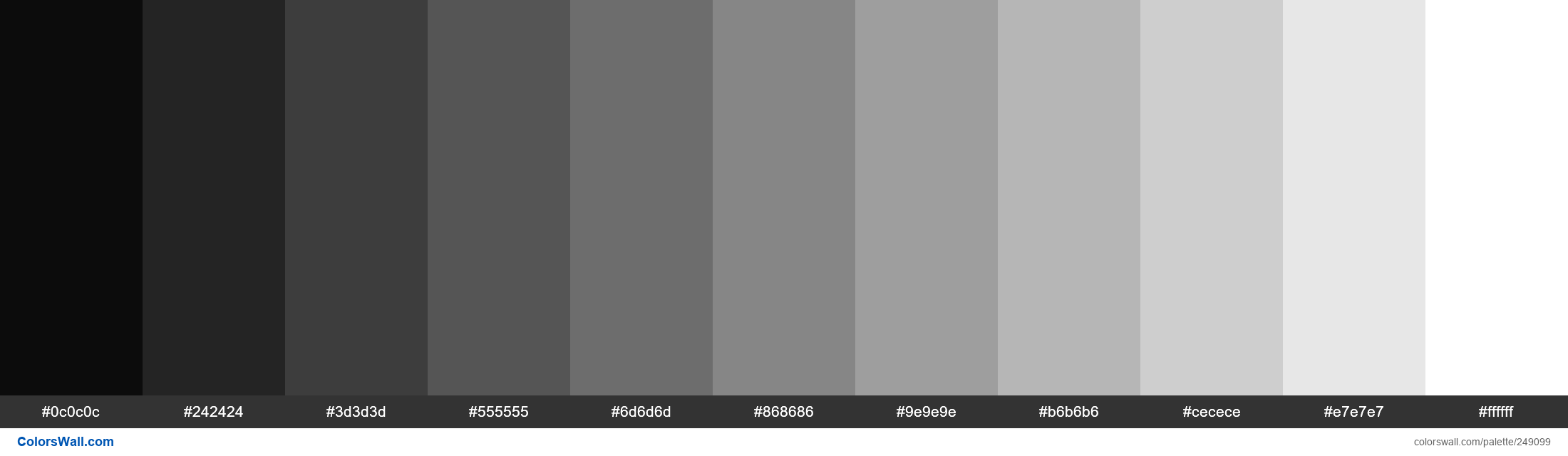 Black Wash colors palette | ColorsWall