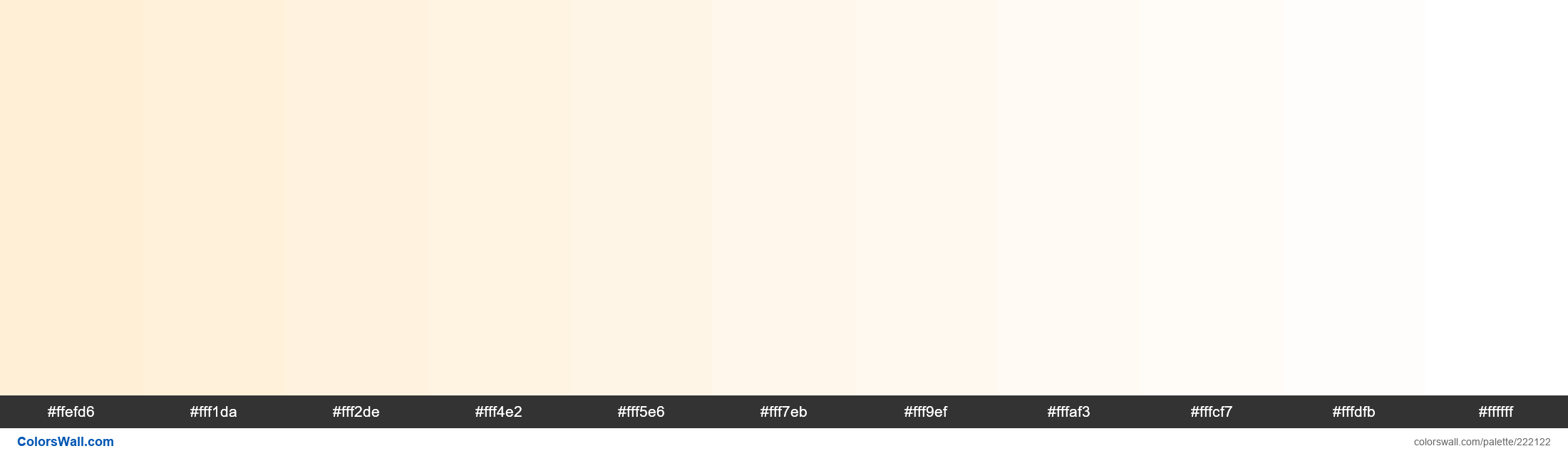 Blank Canvas colors palette ColorsWall