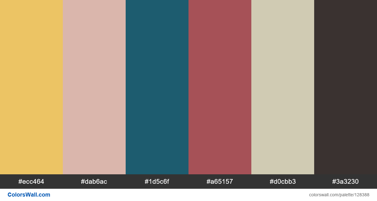 Blog design illustration colors palette | ColorsWall