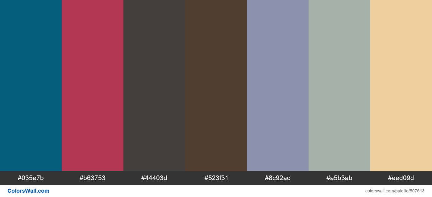 Blue Edge, Raspberry Wine, Scorched Earth, Turtle, Sephiroth Grey palette - #507613