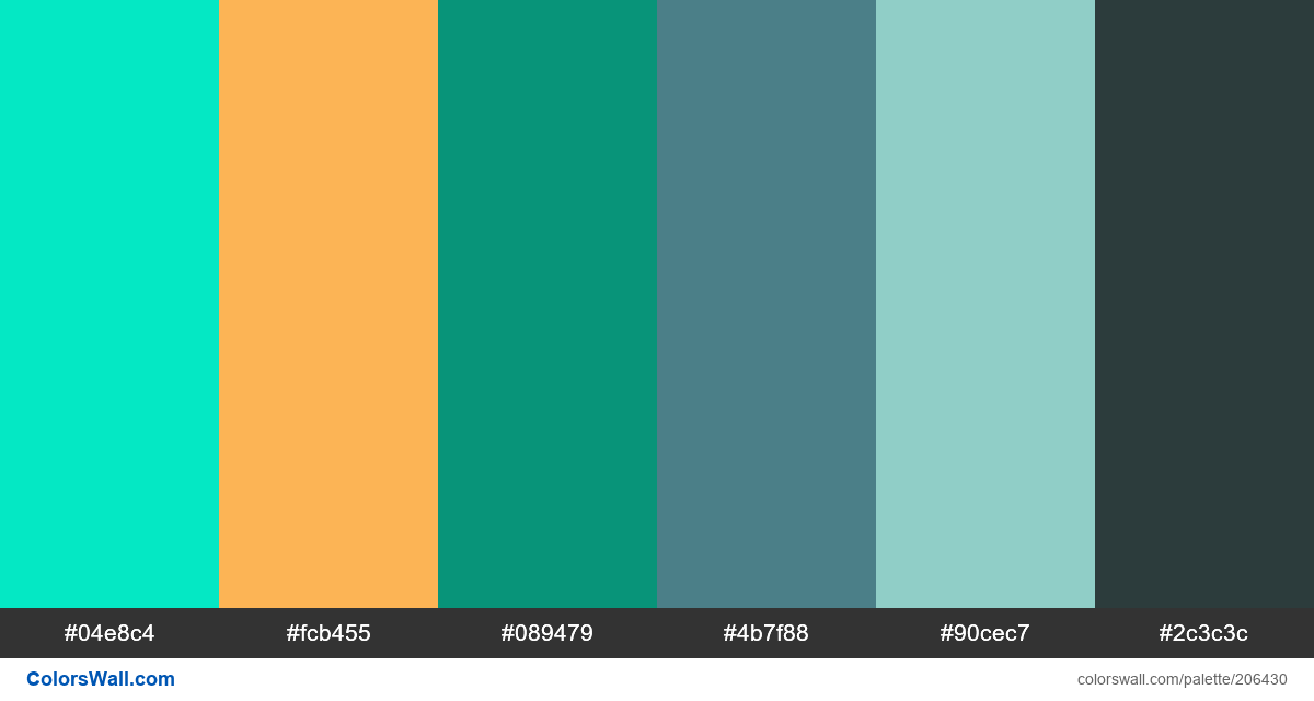 Blue green basic graphic palette - #206430