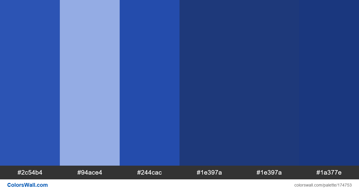 Blue Palette Colors Palette Colorswall