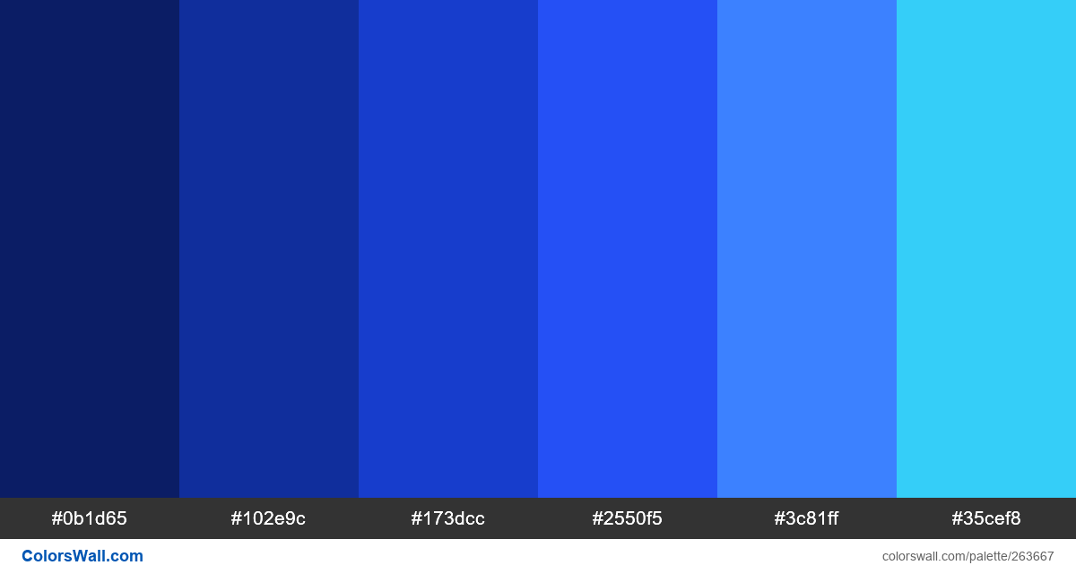 Blue Palette Colors Palette Colorswall 