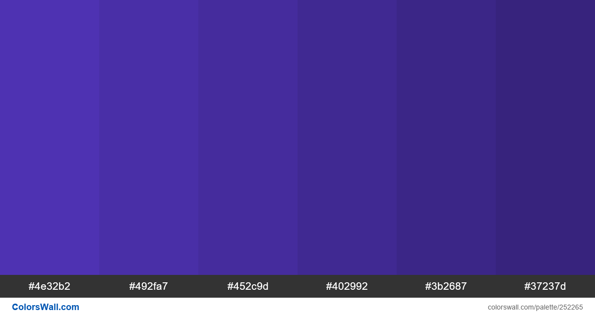 blue violet color palette