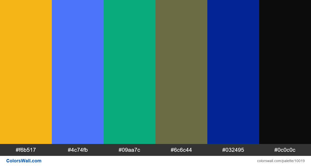 dark sky blue shades colors palette - ColorsWall