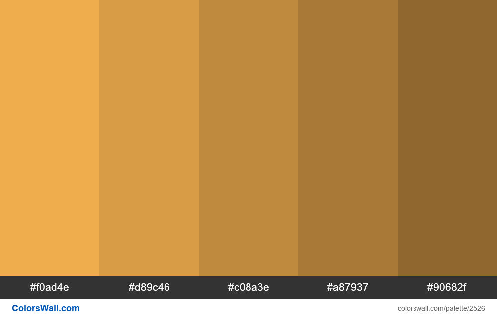 Shades of Brown- Color Palette