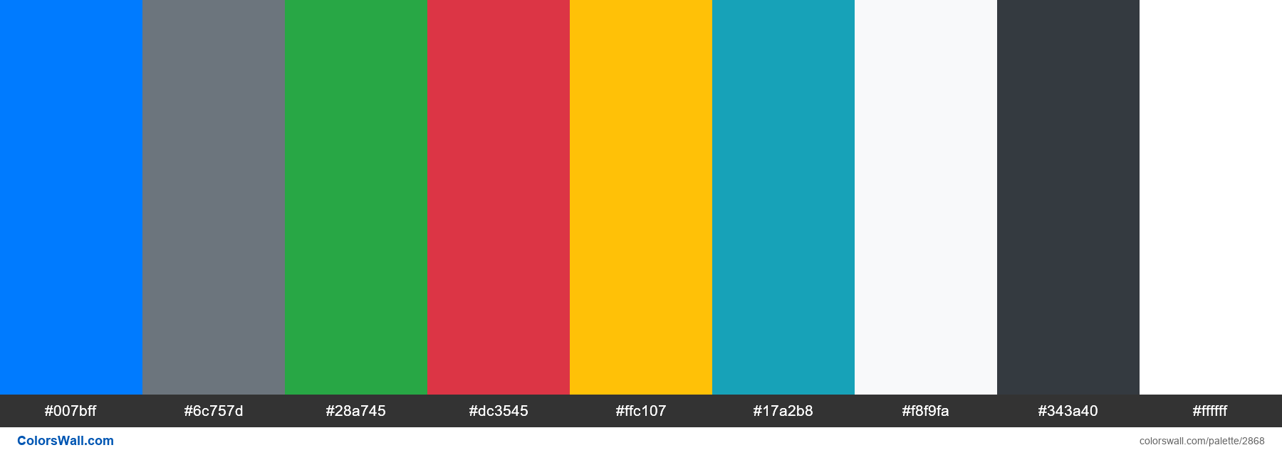 Bootstrap 4 background colors (classes) palette | ColorsWall