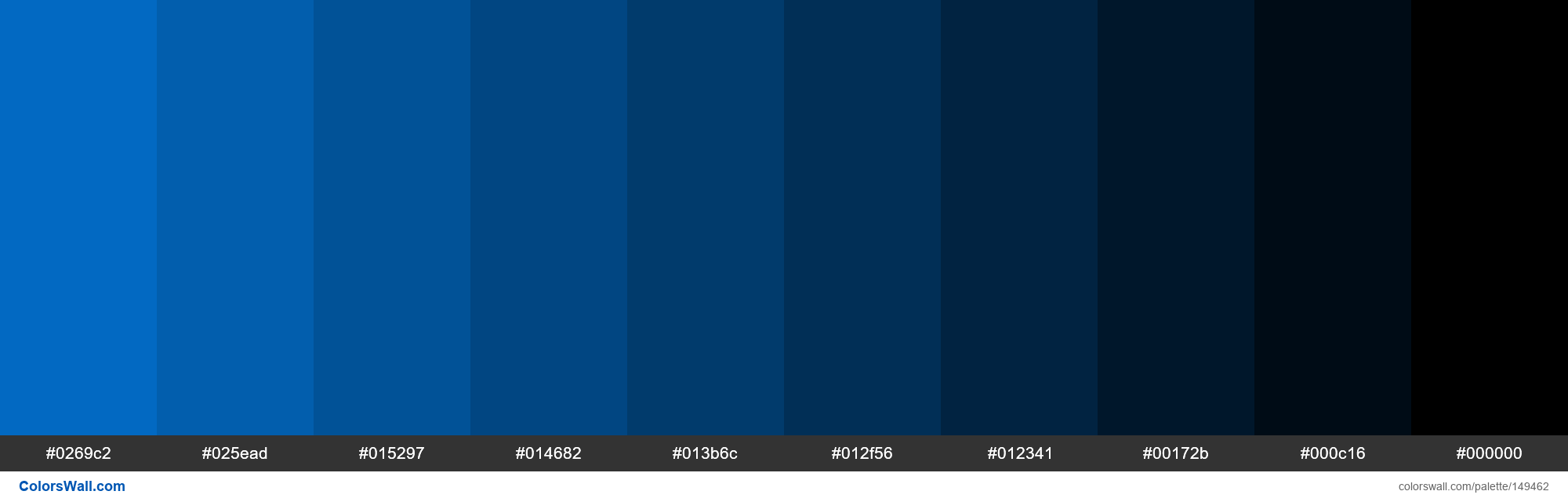 Bootstrap 4 primary blue shades colors palette - ColorsWall