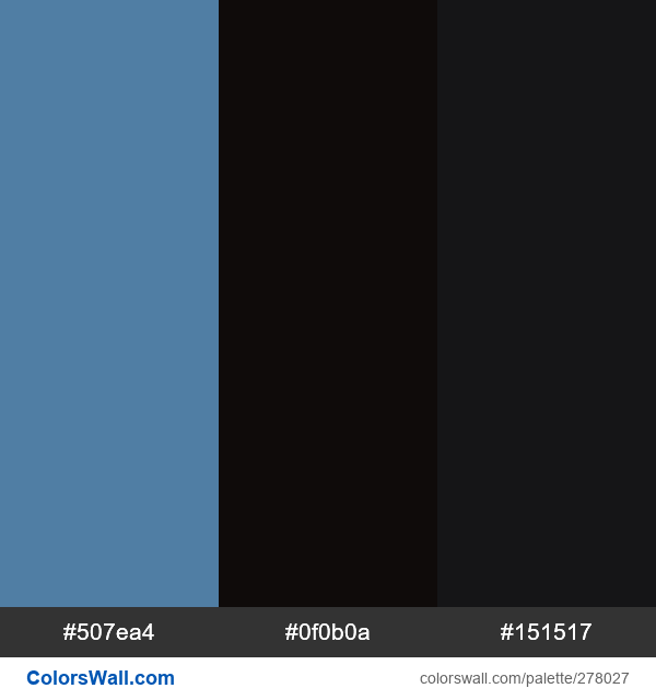 Borage, Stout, Dark Void palette - ColorsWall