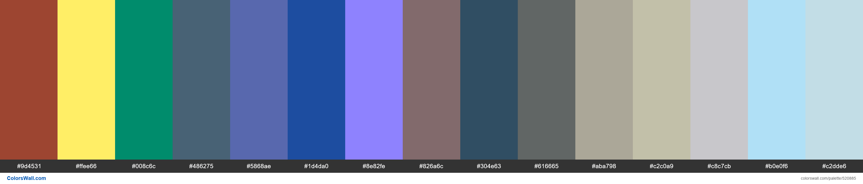 Burnt Earth, Caduceus Gold, Festive Green, Scenic Blue, Evening Lagoon, Sea of Tears, Periwinkle, Speakeasy, Sovereignty, Cordite, - #520885