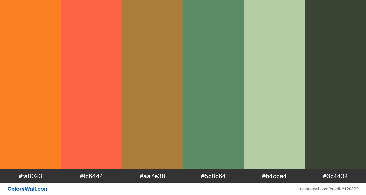 Character green apple ipad colors palette - ColorsWall