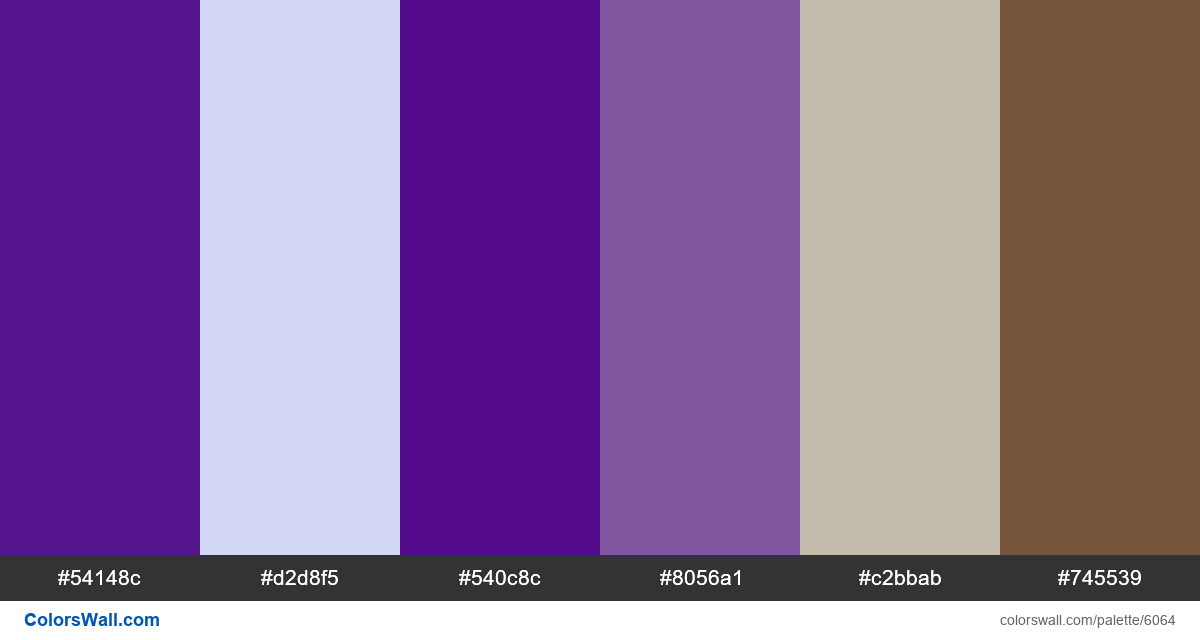 Clean creative branding colors palette - #6064