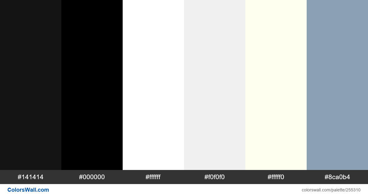 Clean design ui serif colors palette - ColorsWall