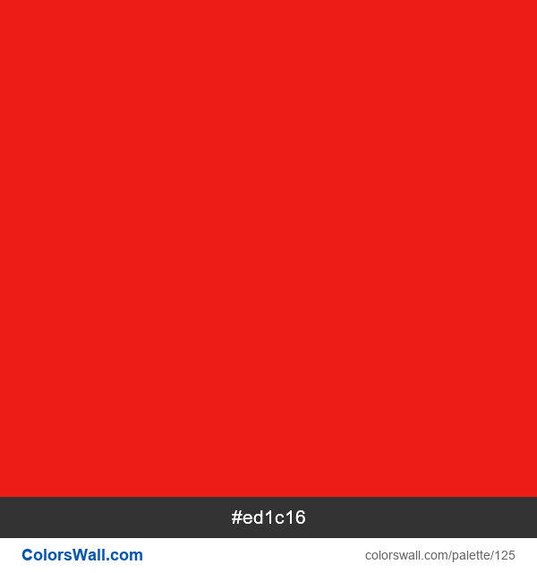 Altid storhedsvanvid Peru Coca-Cola red color #ed1c16 | ColorsWall