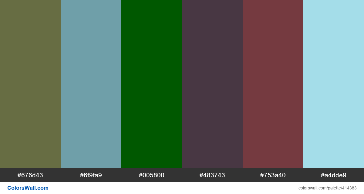 Coconut Grove, Reef Waters, Duck Hunt, Vincotto palette - #414383