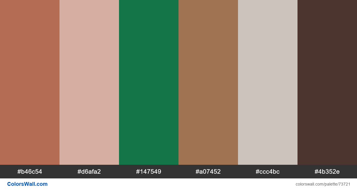 Coffee Consept Starbucks Cup Palette ColorsWall