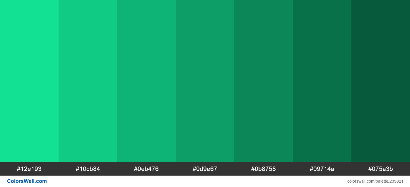 Colours, Aqua Green