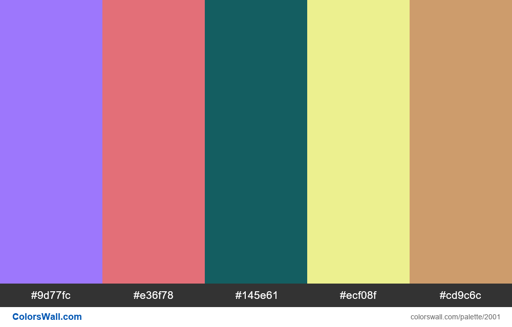 #colorswall palette #1189 - #2001