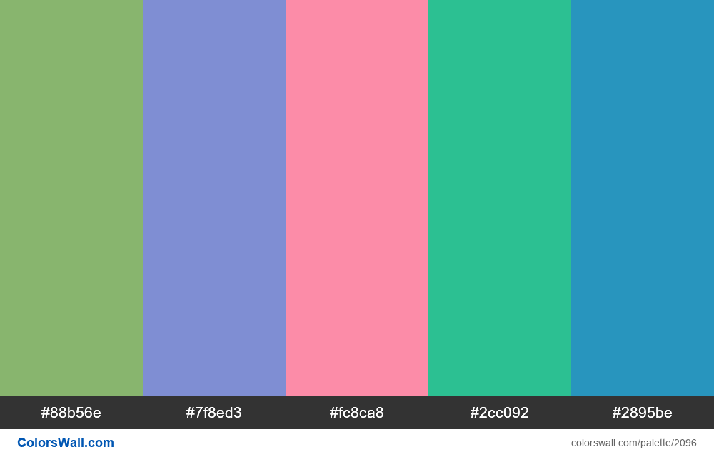 #colorswall palette #1262 - #2096