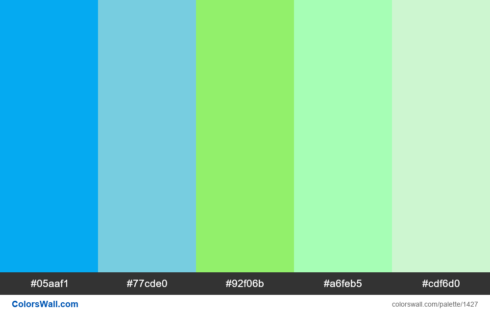 #colorswall palette #763 - #1427