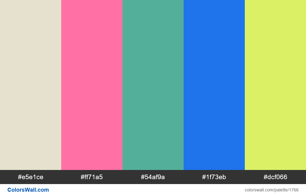 #colorswall palette #991 - #1766