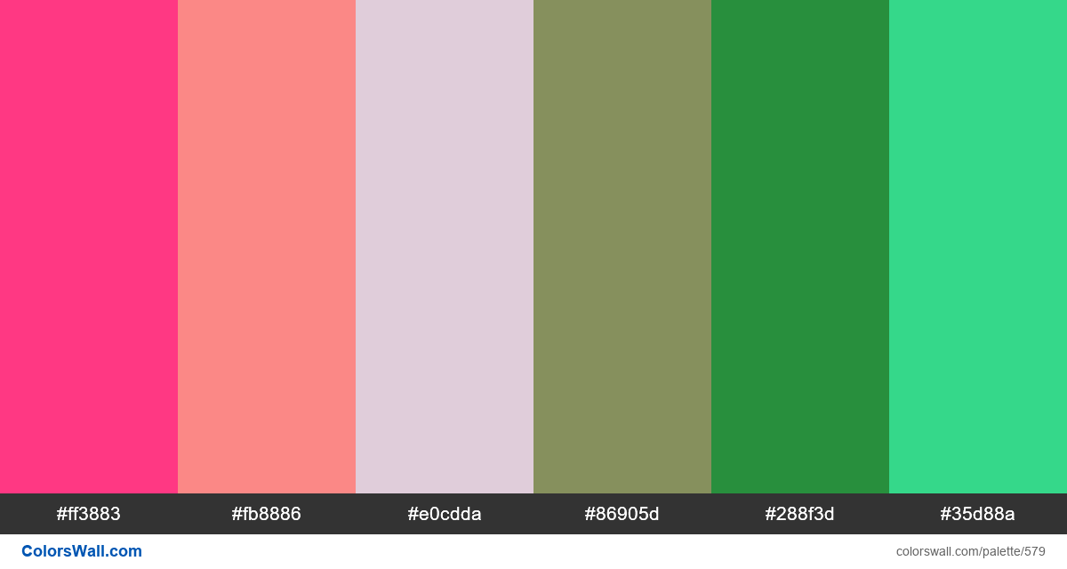 #colorswall random #148 colors palette - #579