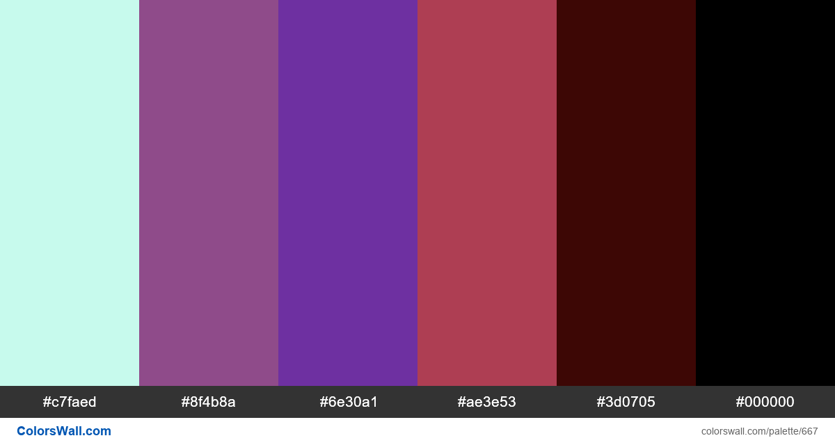#colorswall random #205 colors palette - #667