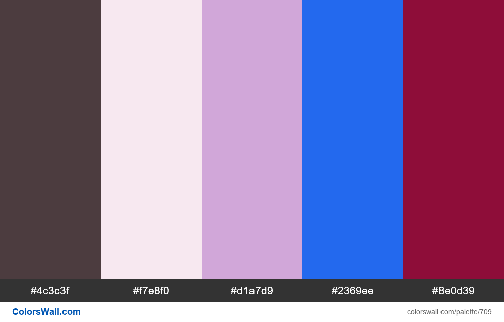 #colorswall random #243 colors palette - #709